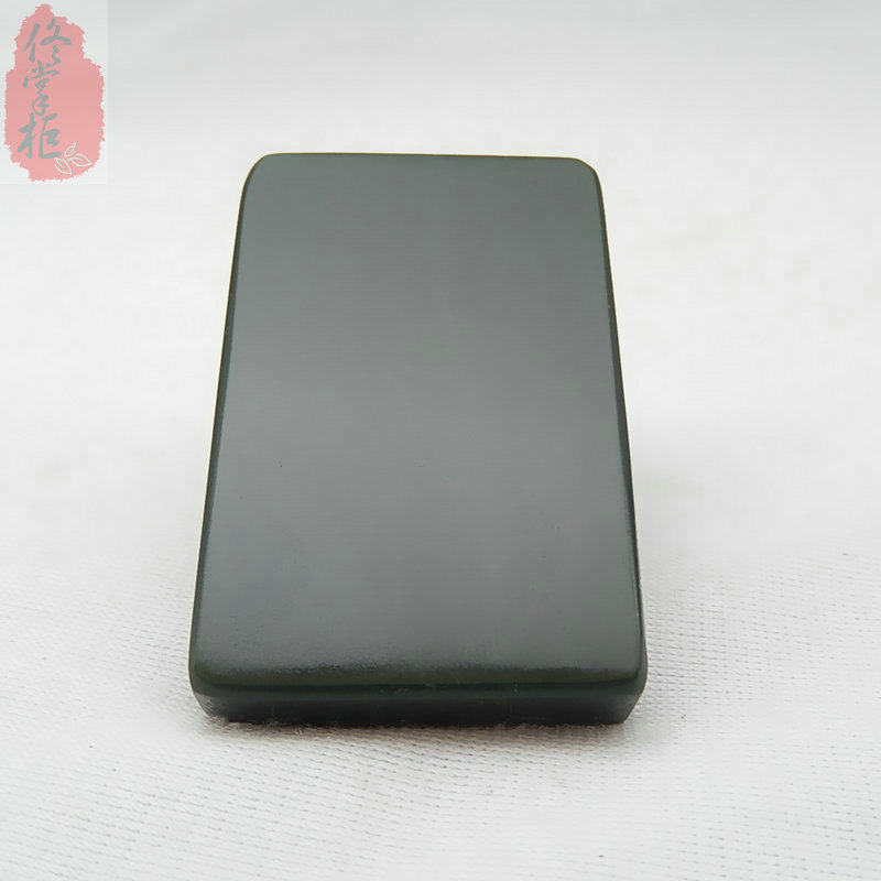 青玉牌子吊坠天然新疆和田玄武玉坠挂件玉牌颈饰