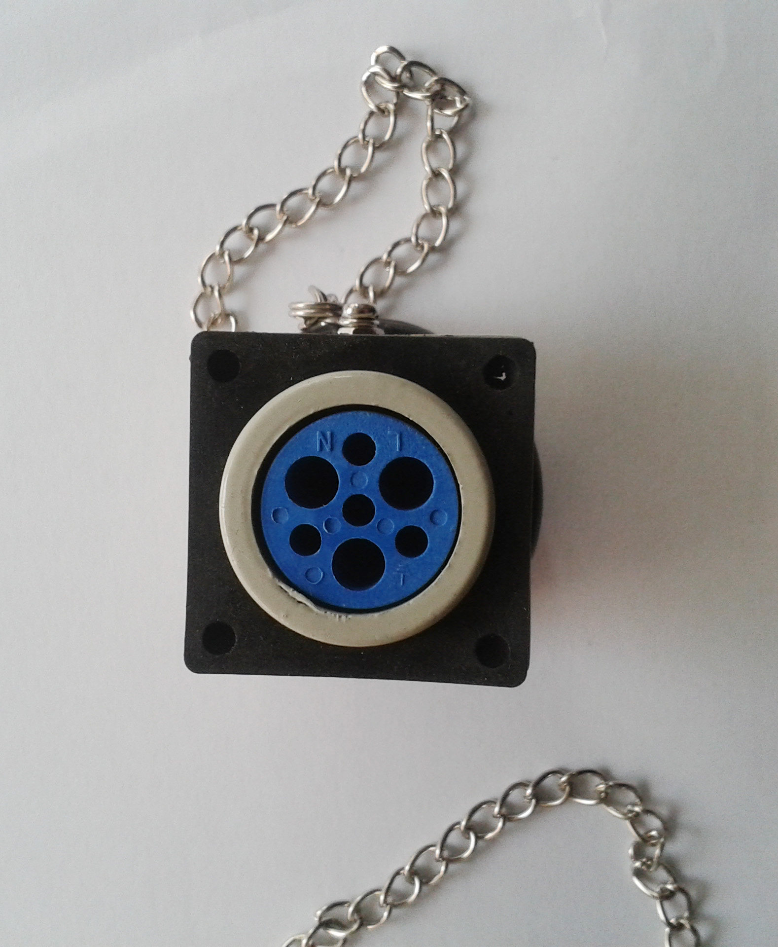 防爆插头插座固定式火花连接器单相三线航空插头