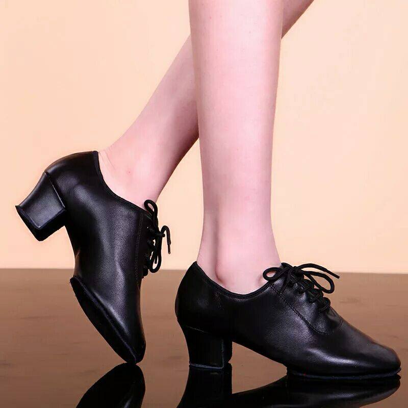 风韵韵魅拉丁拉丁舞舞鞋女士软底黑红成人交谊舞拉丁舞鞋