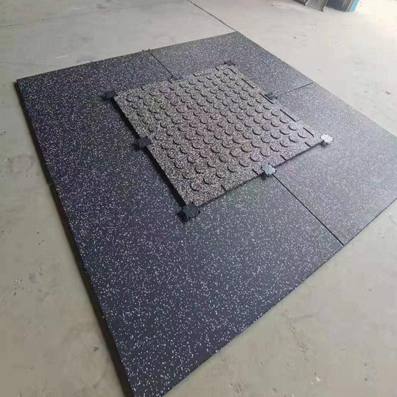 健身房橡胶地垫力量区运动防滑哑铃杠铃减震防砸地器械减震垫