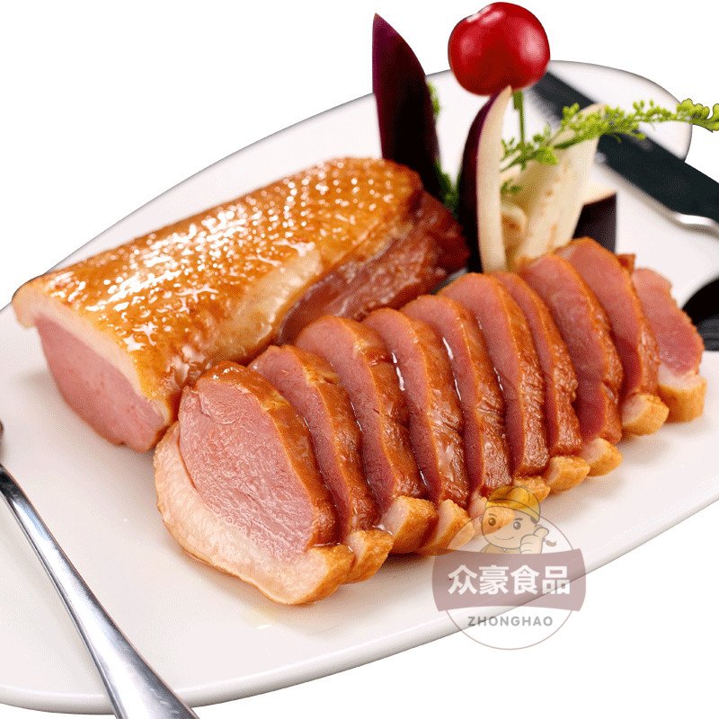 鸭胸立方烟鸭原味烟熏胸脯蜜汁酒店西餐鸭肉鸭肉