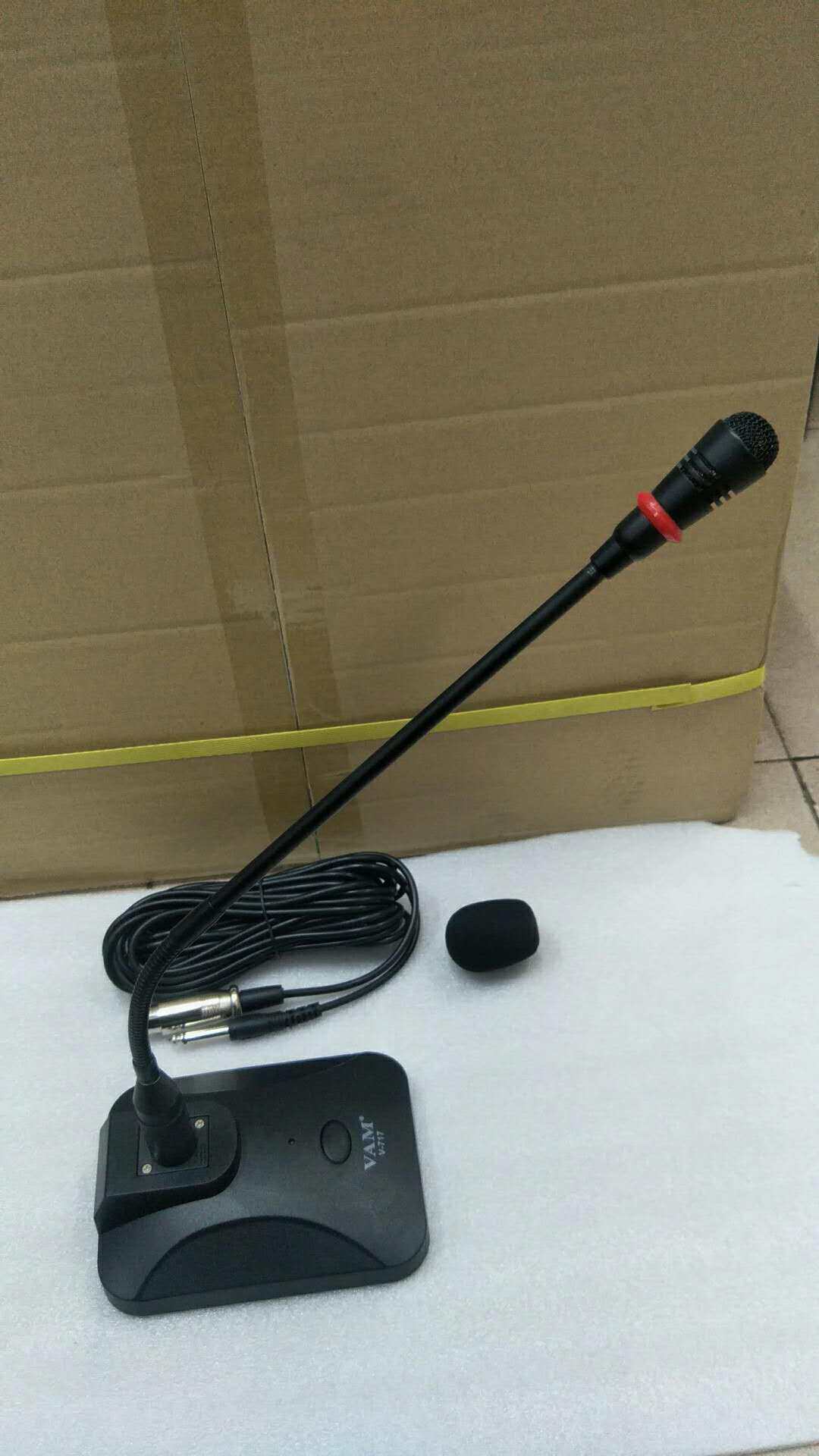 有线广播话筒带灯会议ms717精普舞台乐器农村麦克风