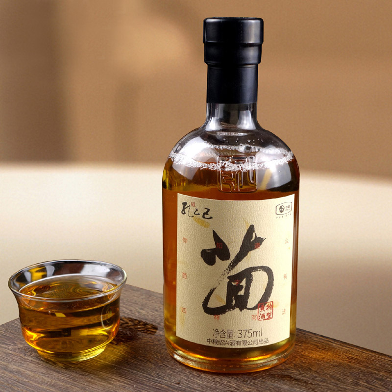 中粮孔乙己茴字正宗绍兴黄酒375ml瓶装手工半干型传统黄酒