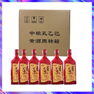 中粮孔乙己正宗绍兴黄酒手酿六年陈特型半干黄酒500mL*6瓶可醉蟹