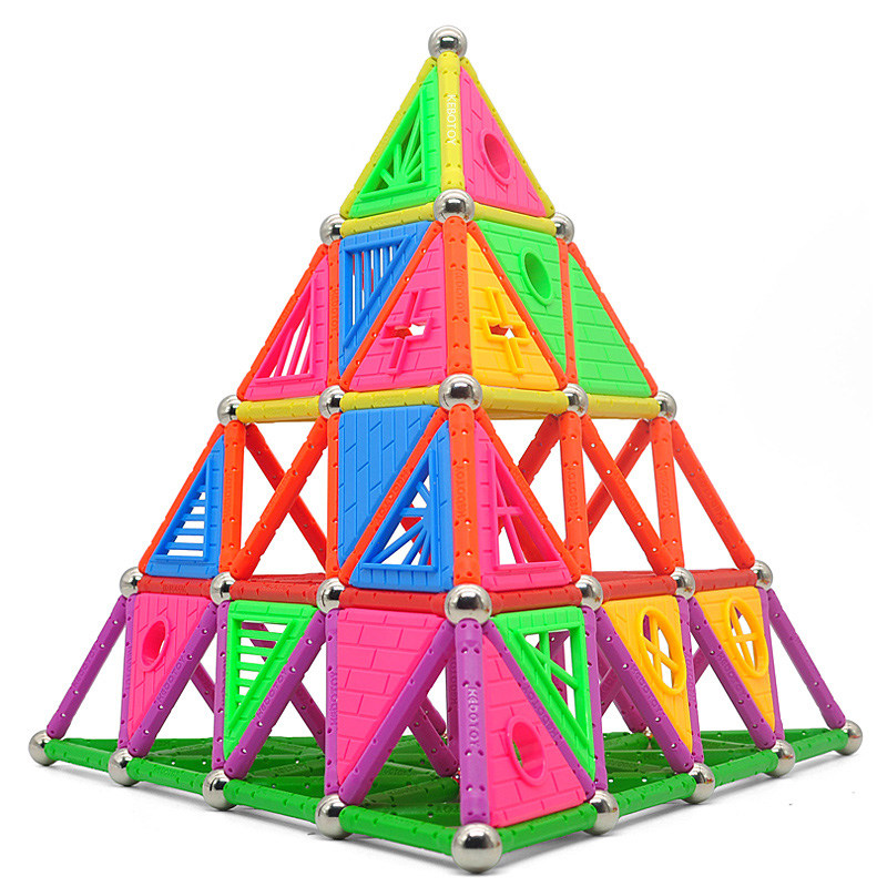 科博磁力棒儿童益智玩具磁性积木强力长棒磁铁吸铁磁棒3-6周岁7岁