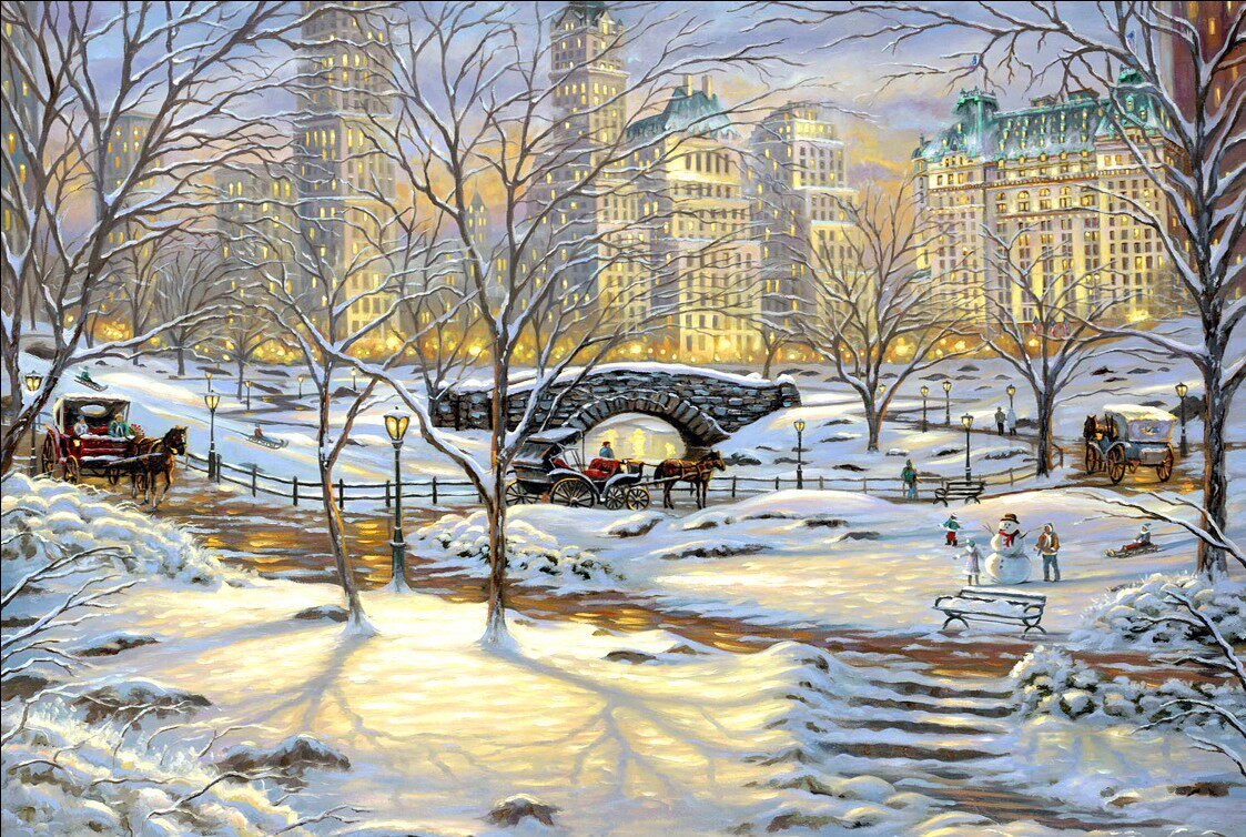 艺臣成人1000片木质拼图益智1500唯美风景油画拼图