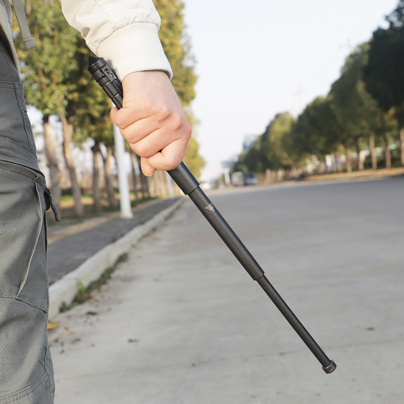 钢笔实心甩棍收缩甩棒合法防身武器小甩便携三节甩棍