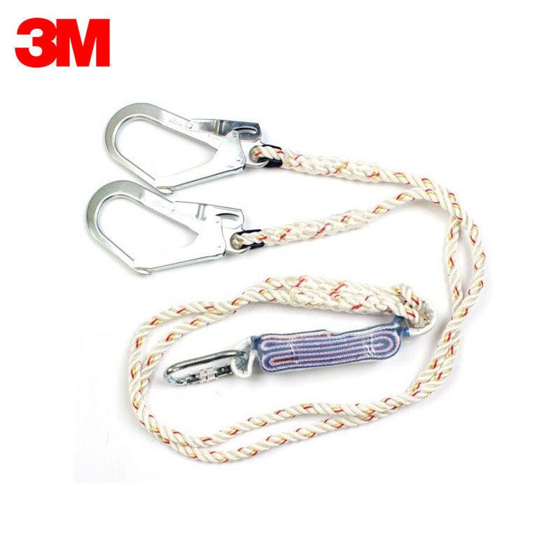 3m凯比特高空作业坠落安全绳保泰特双钩减震连接安全带