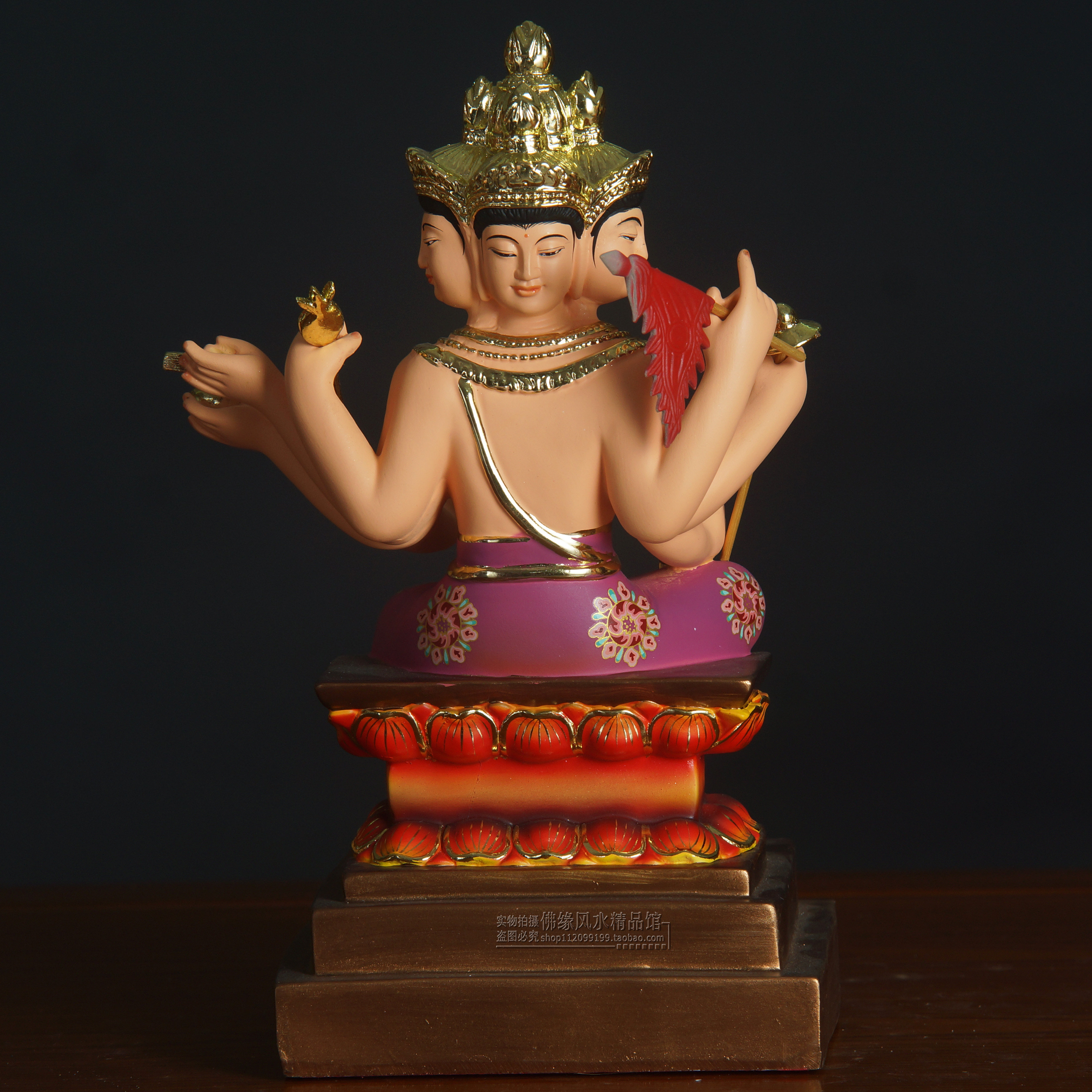 佛像19寸四面有求必应应大梵天天王泰国树脂摆件