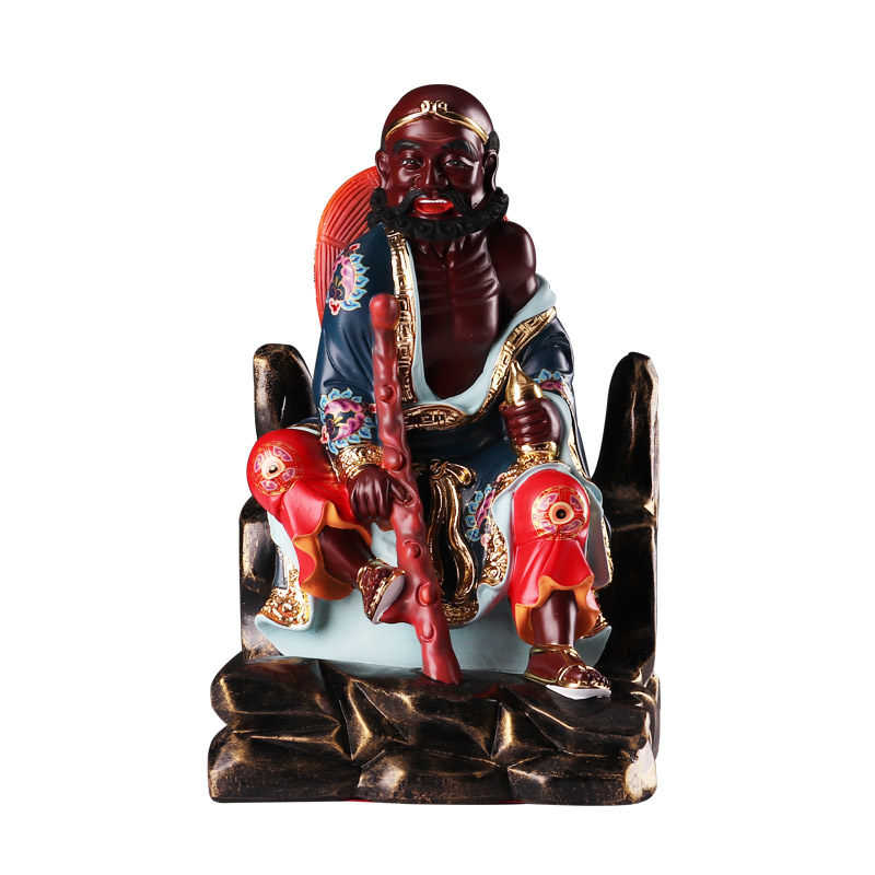 八仙神像摆件12寸站坐铁拐李佛像八仙过海工艺品家居风水镇宅摆件