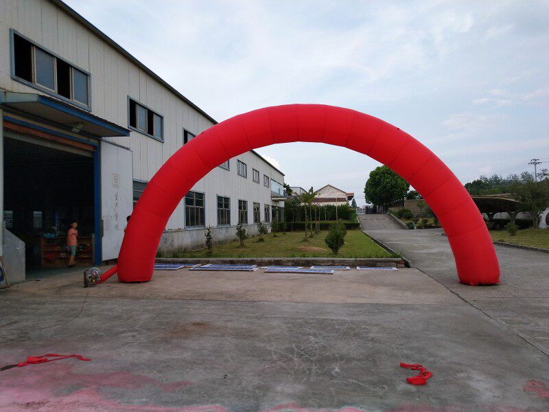 拱门6米8米10米12米15米18m充气全红彩虹拱门