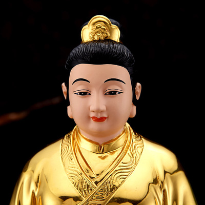 台湾贴金莽仙太爷太奶神像 四大家族佛像 纯铜保家仙居家供奉摆件