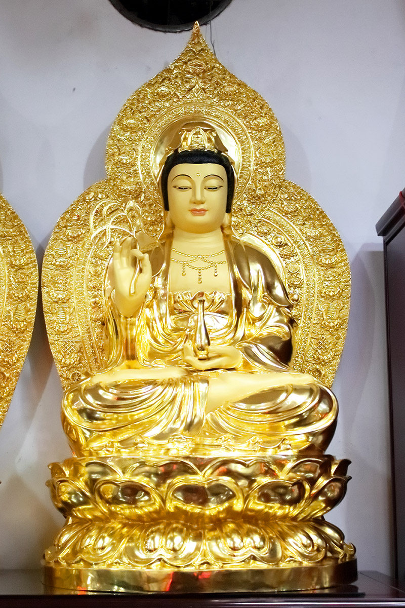 娑婆地藏观音菩萨王菩萨供奉三圣寺院佛像释迦牟尼摆件