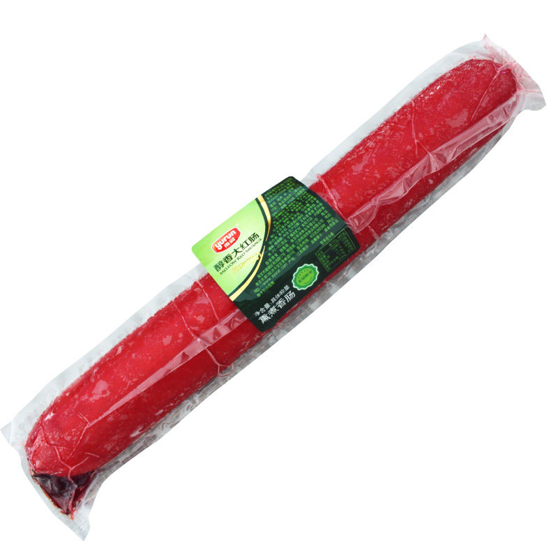雨润醇香大红红肠900g左右熏煮香肠快餐店面馆包装即食肠类