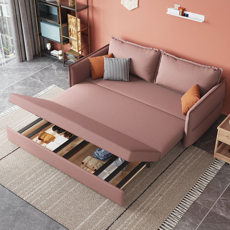 科技户型式可抽拉坐卧双人客厅网红小户布沙发沙发床