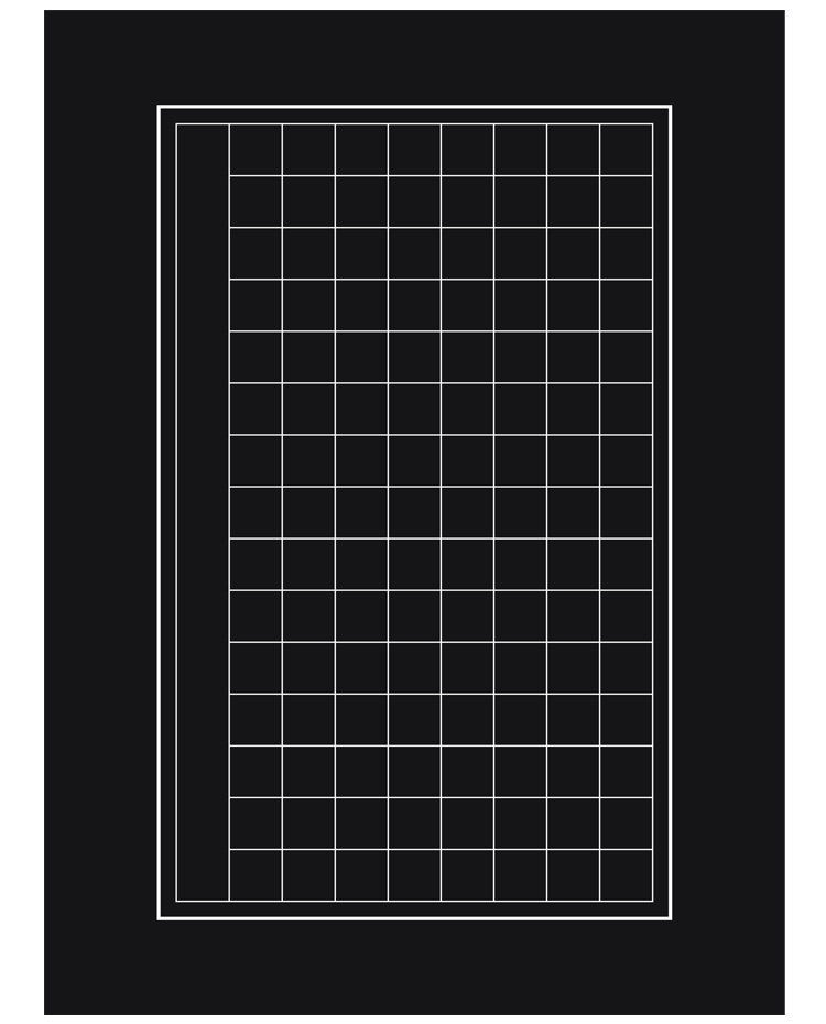 a4黑色硬笔书法作品120格钢笔比赛考级练习纸黑书法用纸