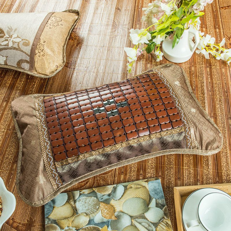 麻将枕头碳化学生宿舍两用茉莉花凉爽夏季冰丝枕头