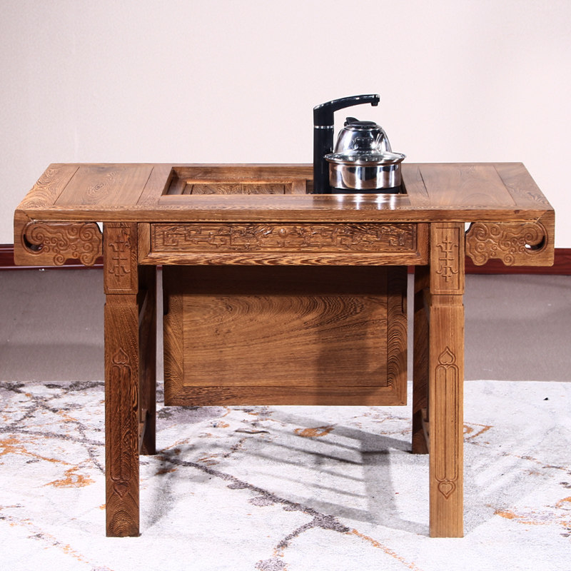 茶桌红木家具小户户型中式实木仿古泡茶桌椅组合茶几