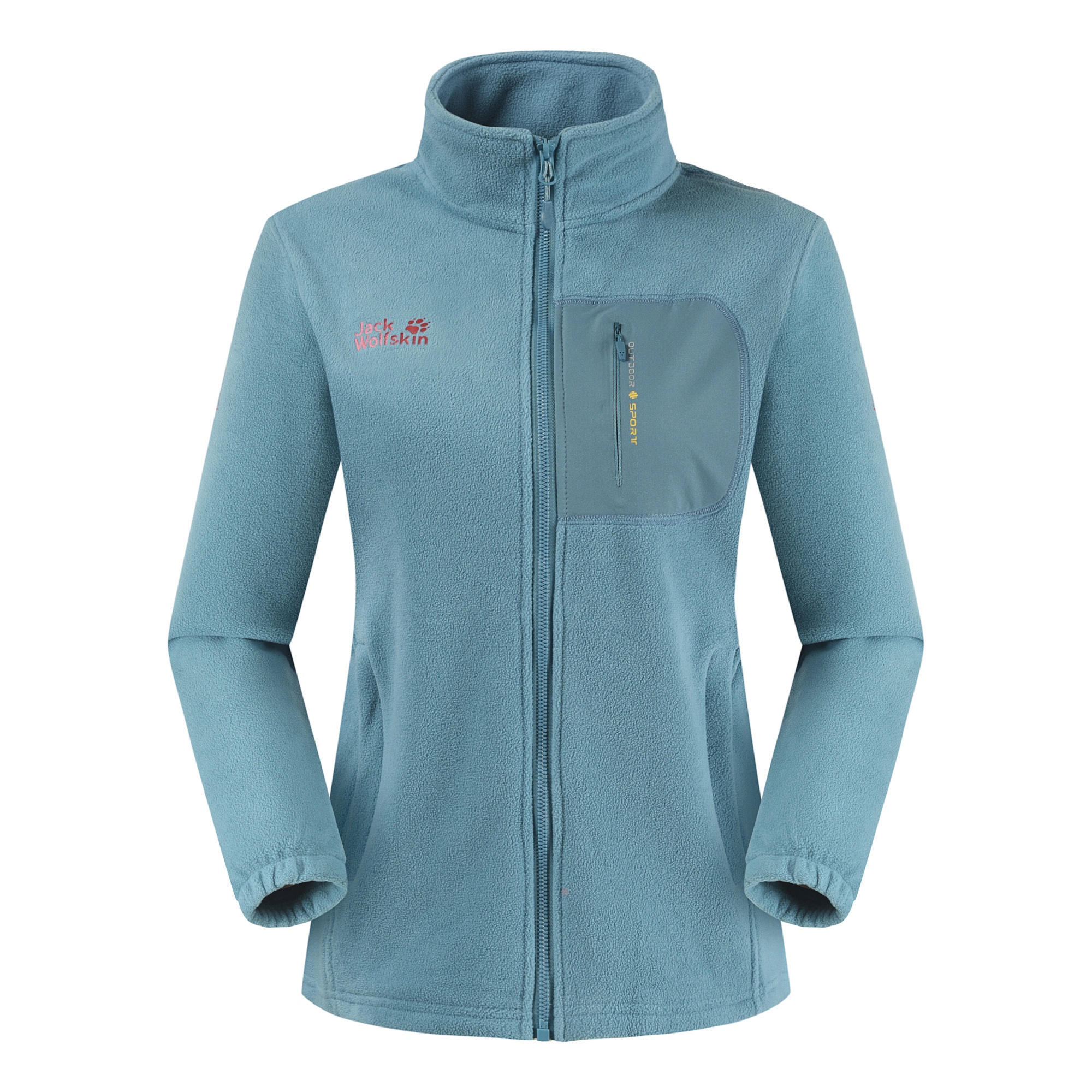 狼爪女士抓绒衣秋冬款加绒保暖外套运动开衫立领摇粒绒防静电加厚