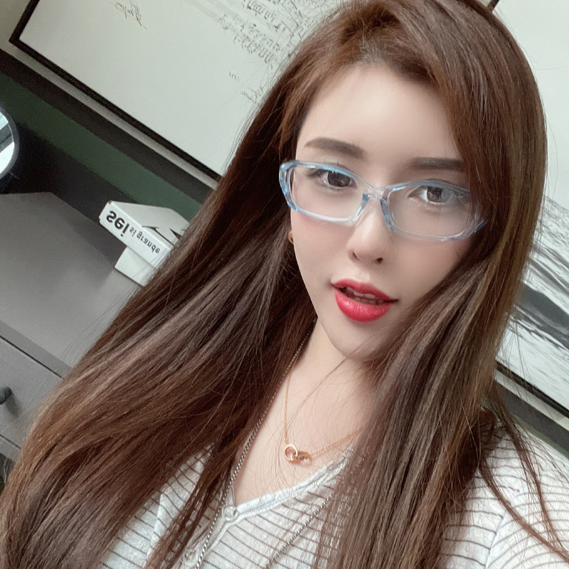 防辐射蓝光眼镜可配度数眼睛女潮款网红ins同款防蓝光镜