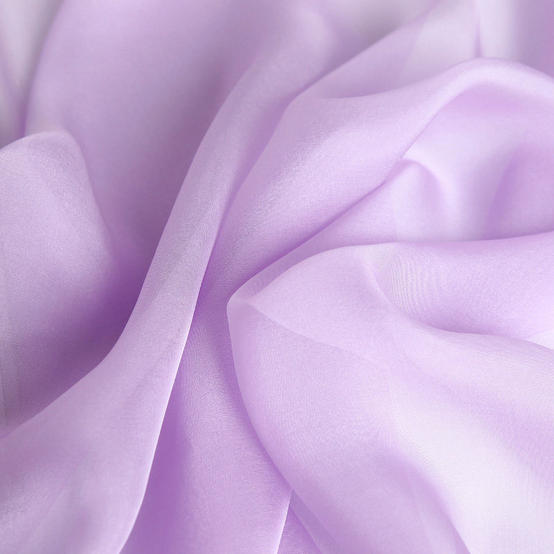 烟紫色纯色100%桑蚕丝长款真丝丝巾披肩女纱巾春秋冬夏季丝绸围巾