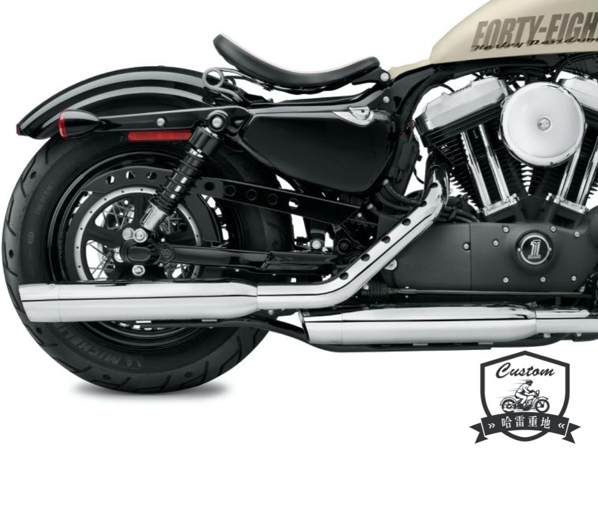 改装哈雷尖叫呼啸排气管尾段运动者车系1200摩托车排气管