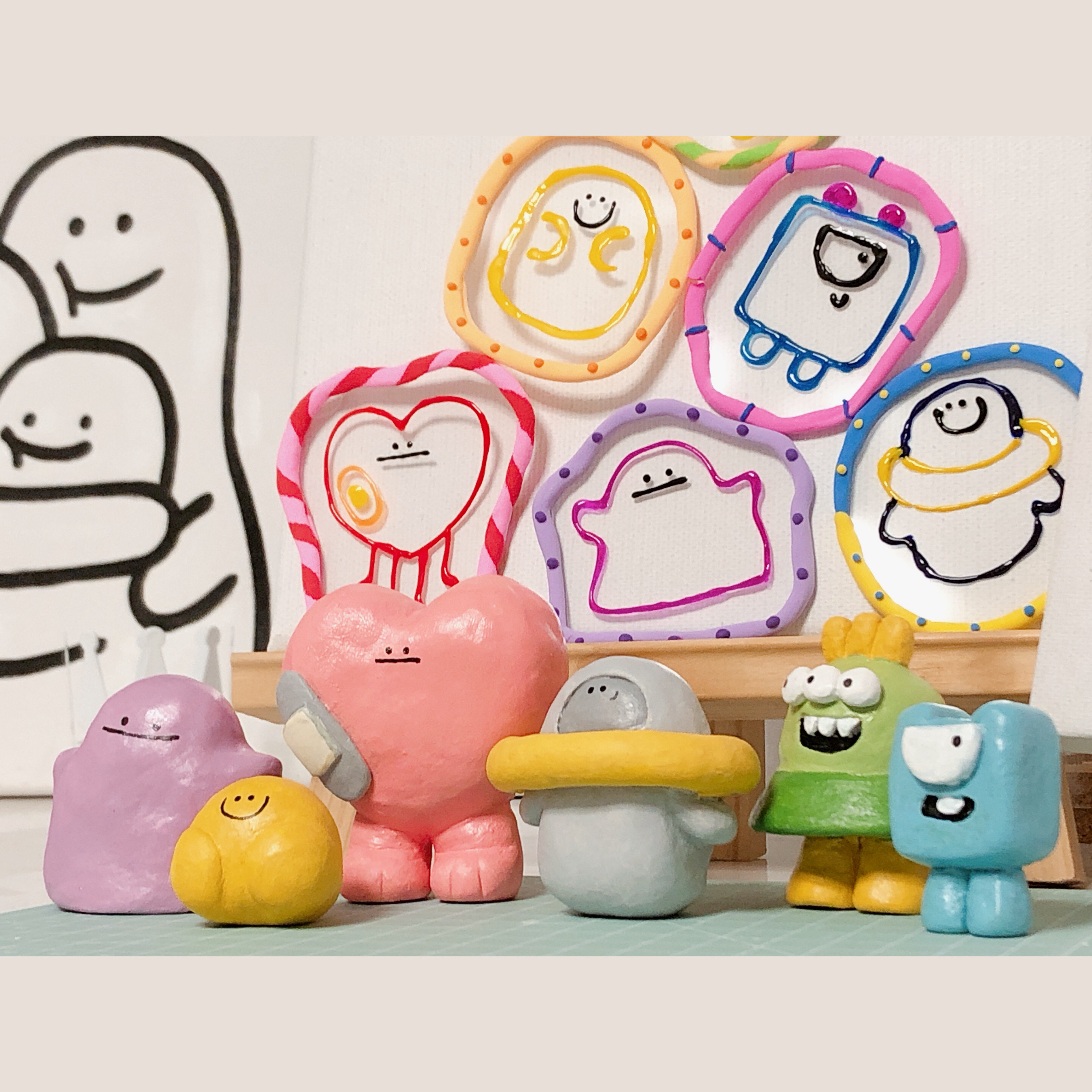 heixiu石塑粘土材料diy公仔手办创意手作礼物软陶人偶