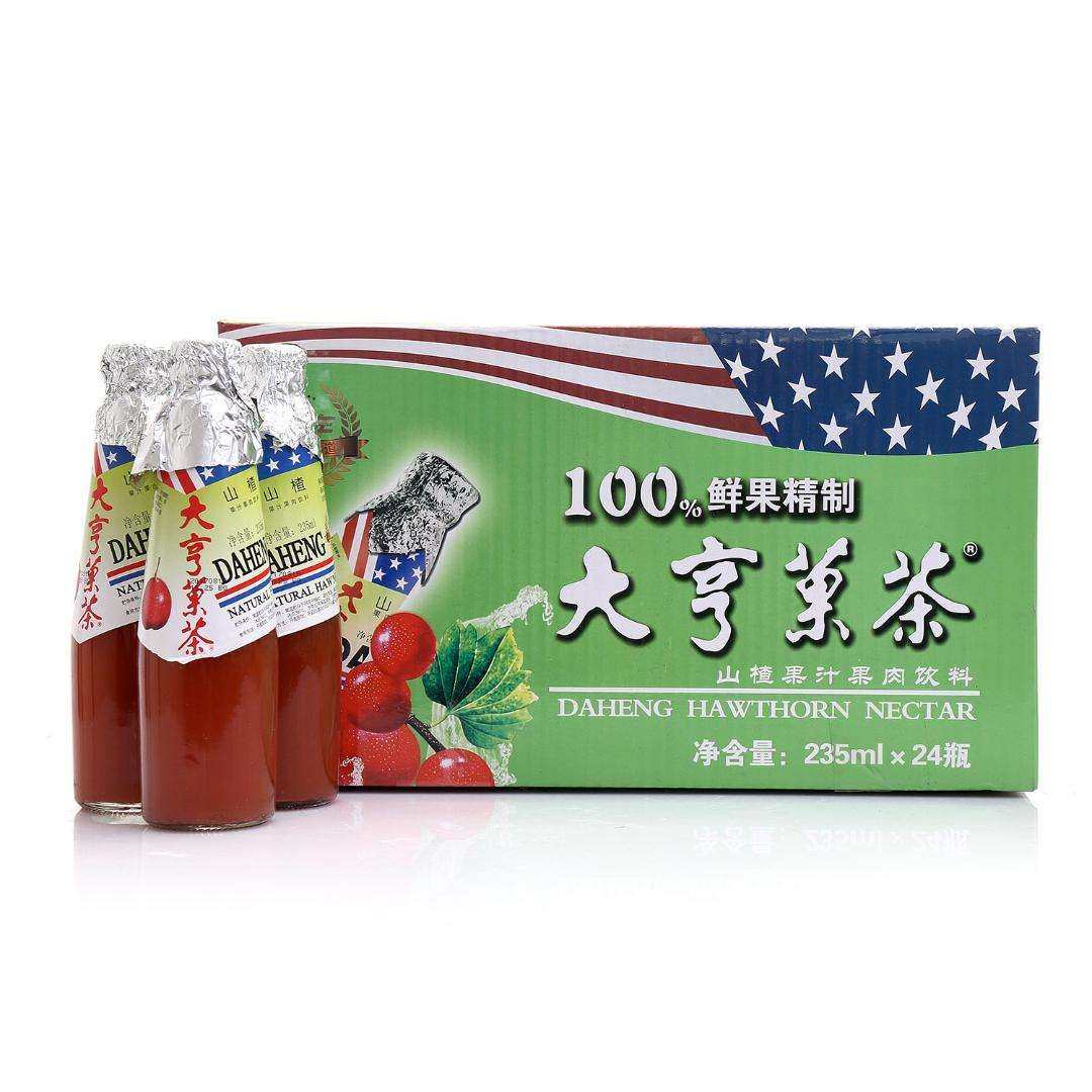 大亨果茶果汁饮料怀旧经典童年回忆235ml24瓶哈市包邮果味