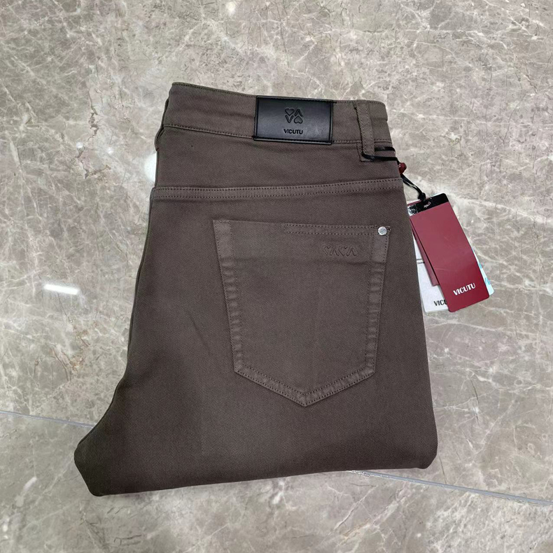 威可家正品商场同款男士牛仔裤棉质修身微弹商务VRW21324695X