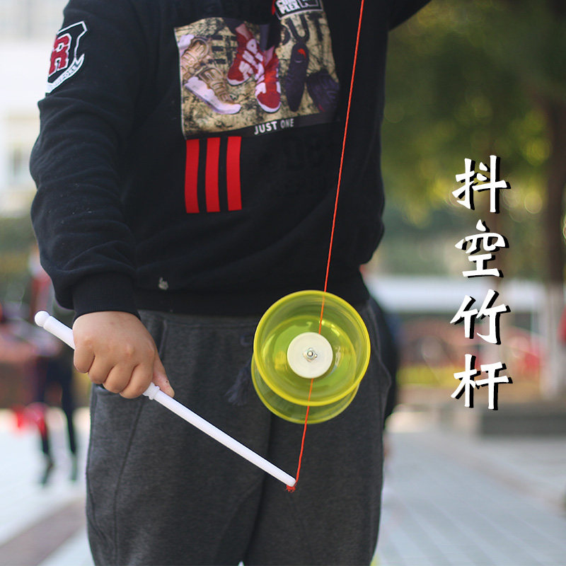 空竹胶木手柄玻璃钢碳素单轮空竹