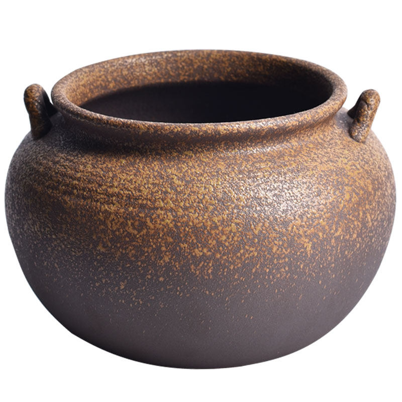 陶迷家用茶洗缸大号陶瓷水洗花盆紫砂茶渣桶洗杯碗茶道