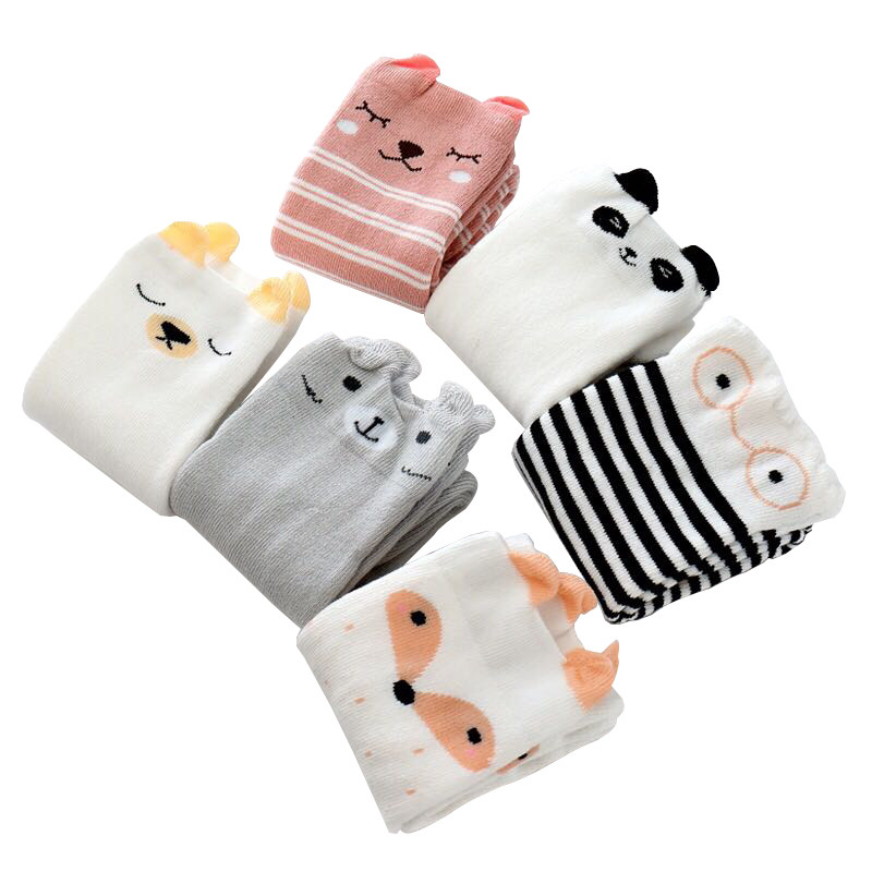 宝宝秋冬袜套毛圈加厚护膝防滑防摔婴儿长筒护腿袜保暖