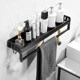 Free punch bathroom toilet toilet toilet shelving wall-mounted double vanity towel rack storage Free punch bathroom toilet toilet toilet shelving wall-mounted double vanity towel rack storage