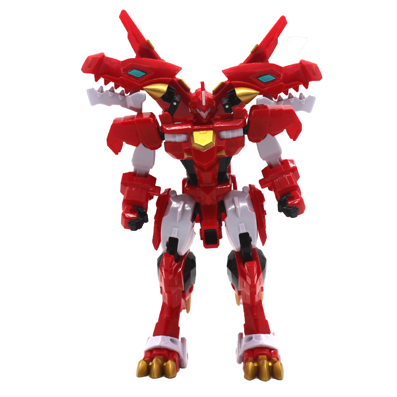 新款心奇爆龙战车烈焰霸王龙恐龙男孩暴龙变形儿童机器人