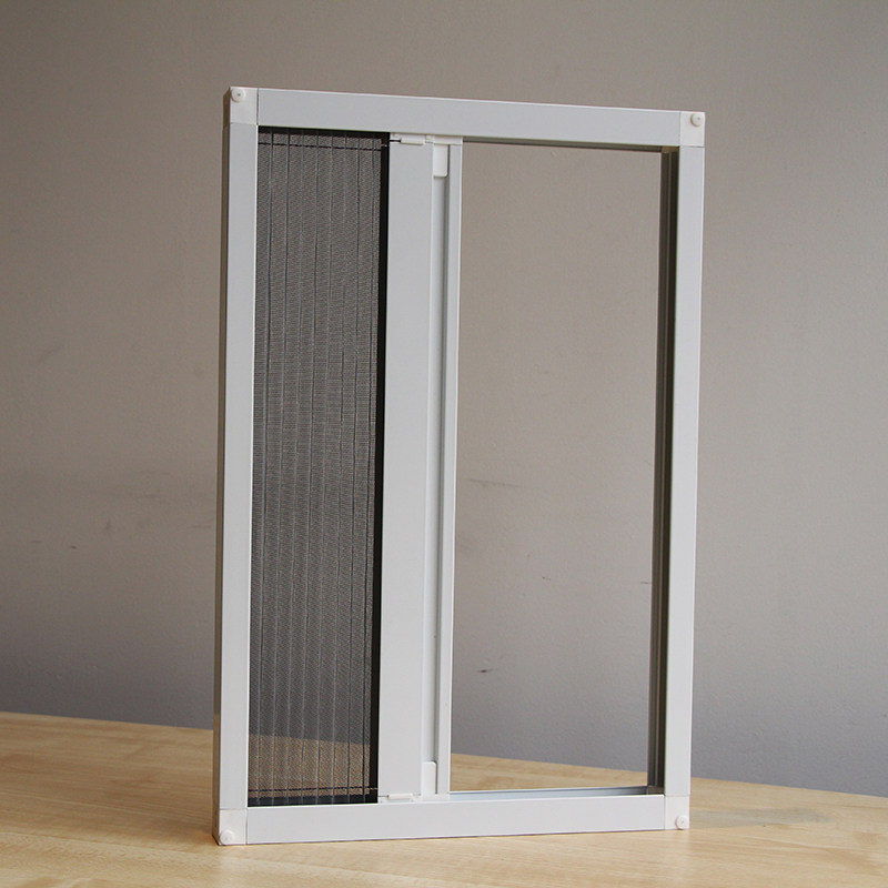 特价隐形折叠防蚊纱窗窗纱风琴卷筒铝合金塑钢纱窗