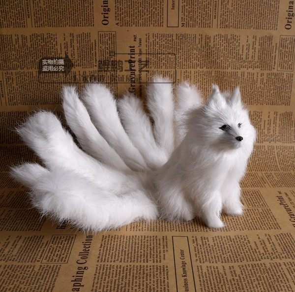 九尾狐狐狸仿真森系道具cos9尾狐蹲cosplay配件