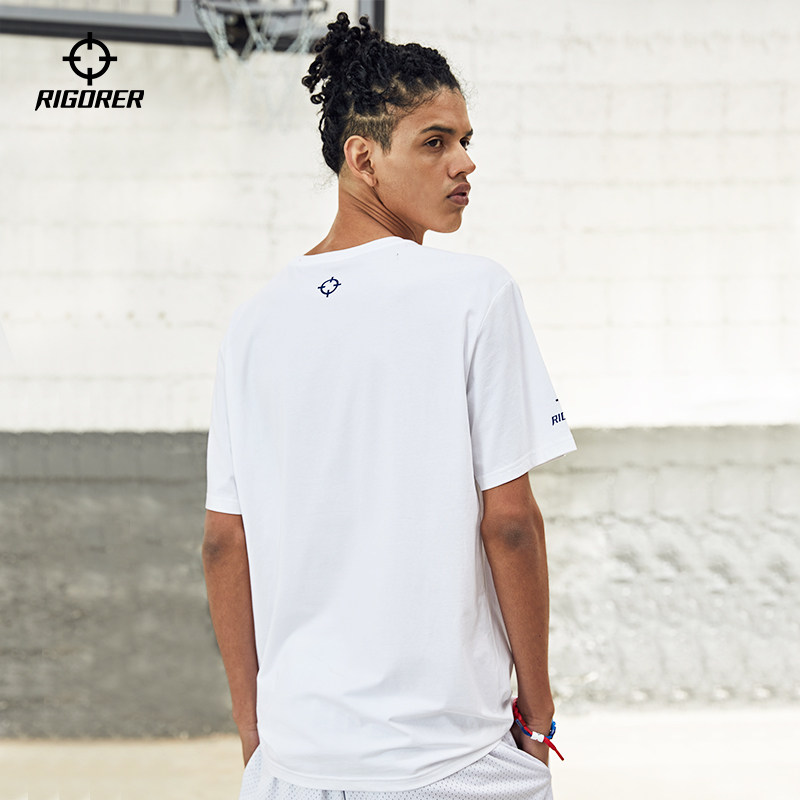 准者短袖运动休闲夏季透气吸汗上衣纯色潮跑跑步运动t恤