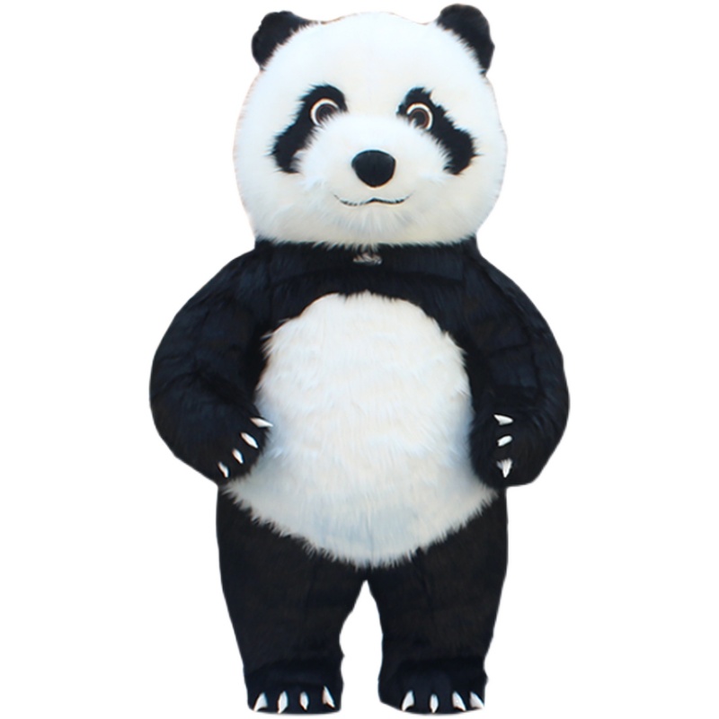 网红充气大熊猫卡通人偶服装北极熊老虎人偶服圣诞活动演出玩偶服