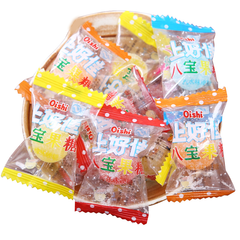 上好佳八宝糖水水果糖硬糖500g58颗结婚婚庆喜糖糖果