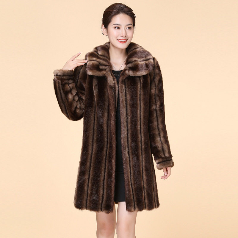 2019秋冬貂绒貂毛女士衣服外套海宁皮草女中皮草