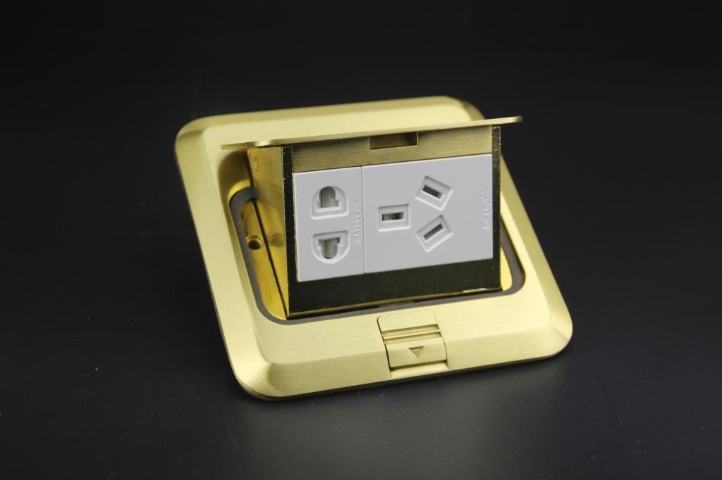 地板捷鹰电器正品地插五孔弹起插座地插