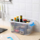 Transparent plastic storage box Thickened size portable sundries storage box with lid Toy clothing storage box Transparent plastic storage box Thickened size portable sundries storage box with lid Toy clothing storage box