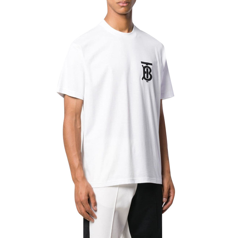 正品burberry巴宝莉短袖tb字母印花纯棉上衣男装t恤