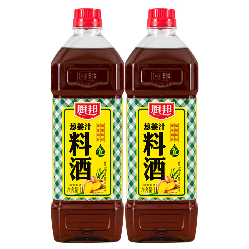 厨邦葱姜汁大瓶装1l2炒菜增香料酒