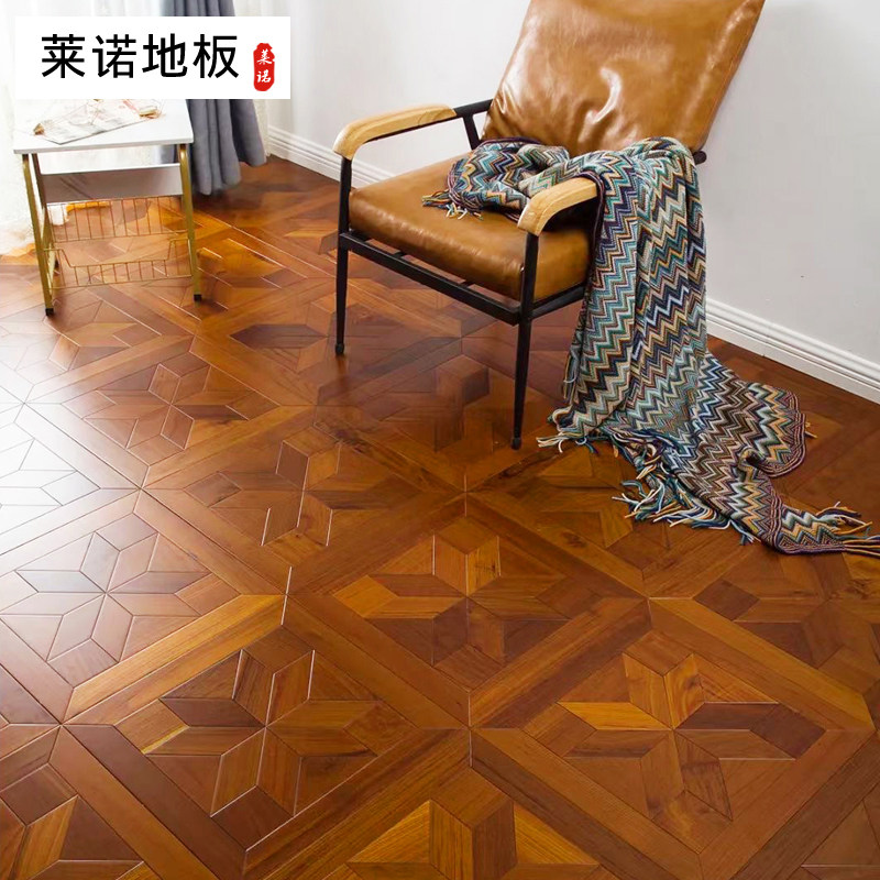 莱诺缅甸柚木手工手工艺艺术拼花多层实木复合实木复合地板