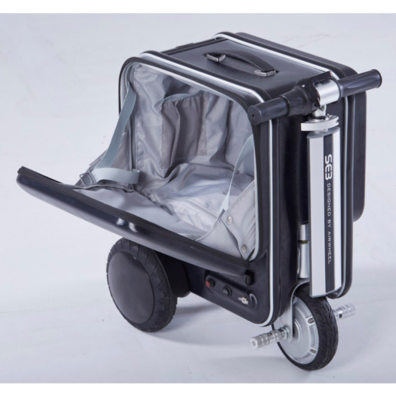 智能电动行李箱骑行代步车可坐骑充电自行车男女旅行箱