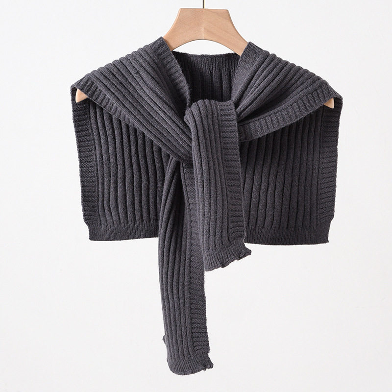 披肩春秋网红针织女外夏季空调御寒护肩坎肩围巾