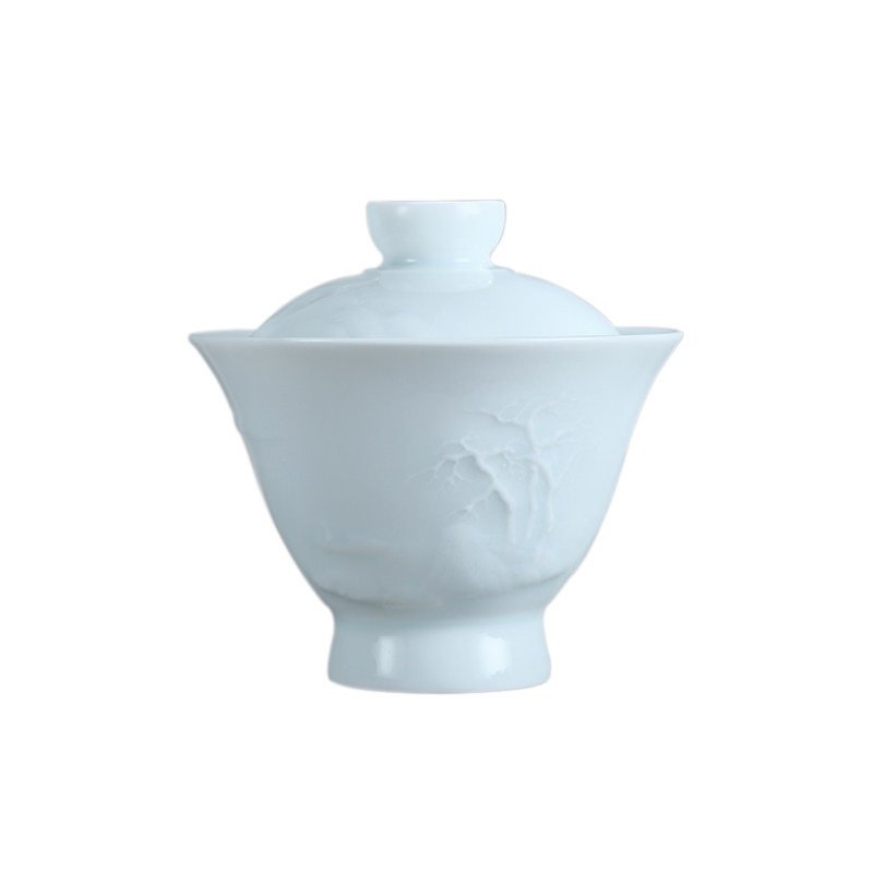 吴氏品雅影青山山水潮汕功夫功夫茶茶具套装纯色功夫茶具