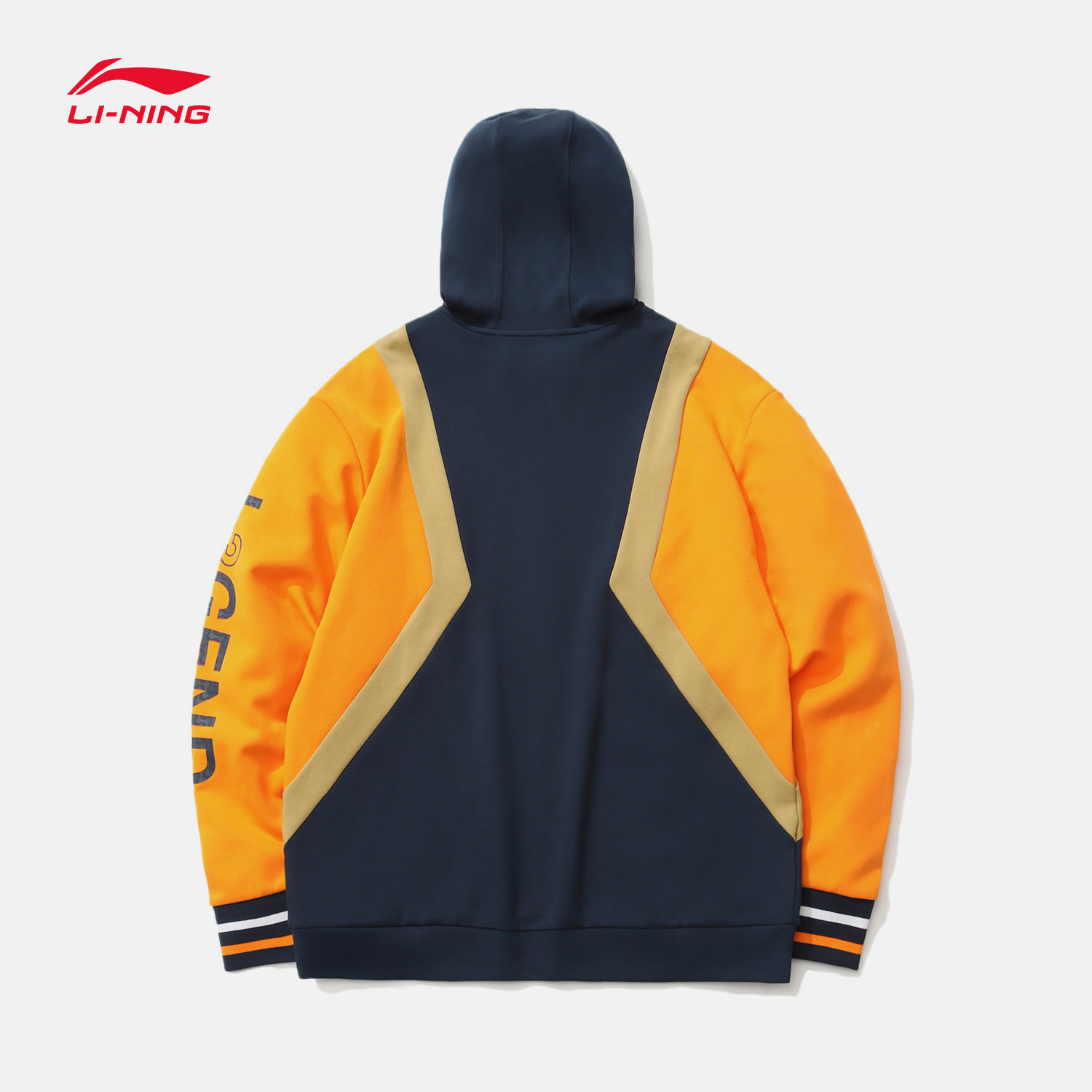 李宁拉塞塞尔外套2021春季新款韦德系列黄色运动卫衣