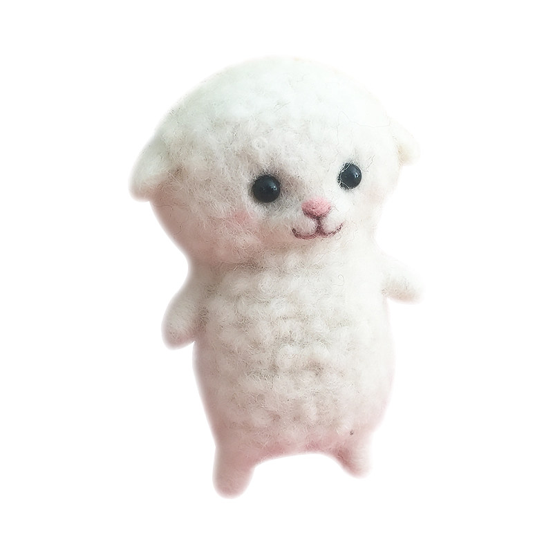 扎扎乐羊毛毡戳戳乐手工diy制作玩偶自制小羊挂件挂饰娃娃材料包